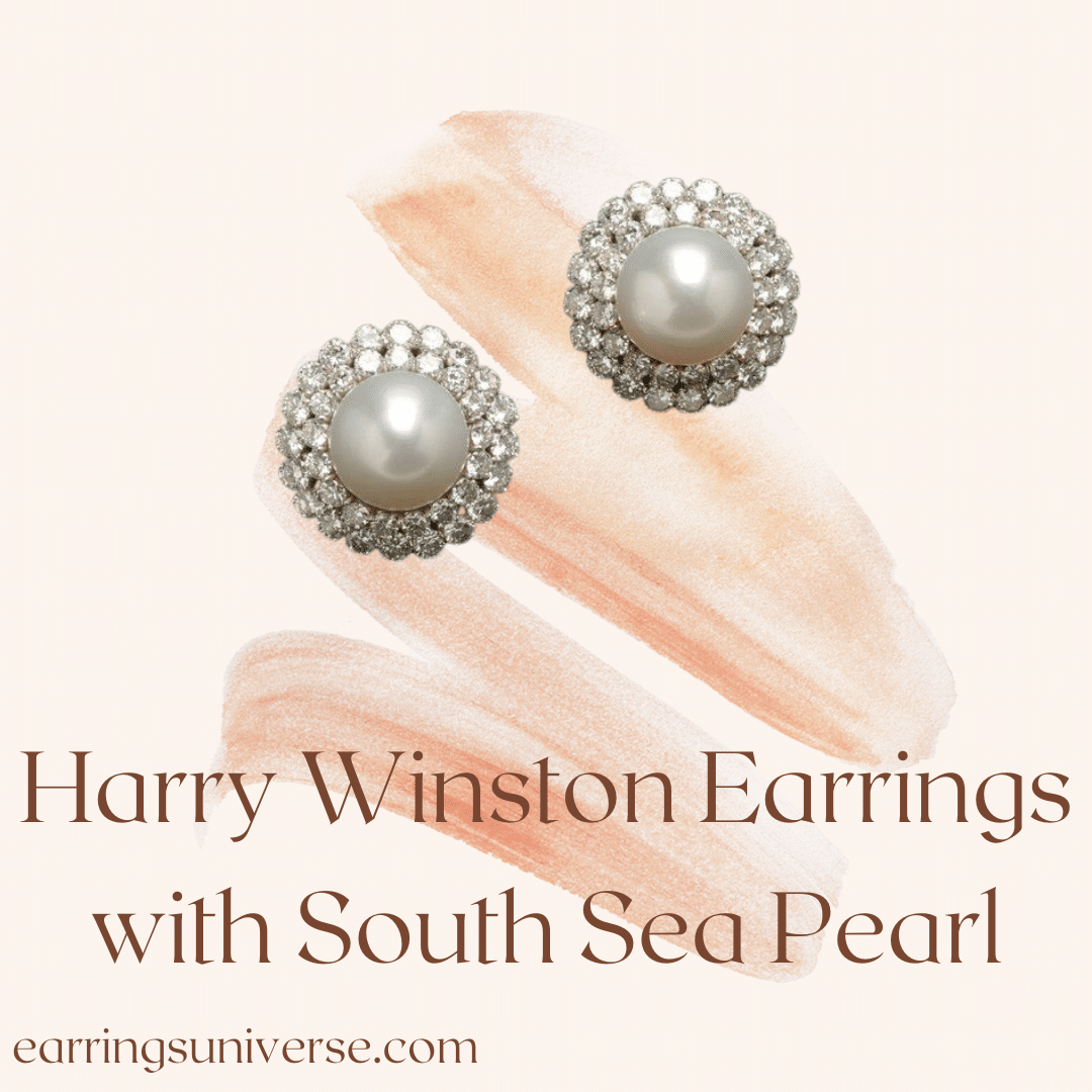 Harry Winston Earrings with South Sea Pearl