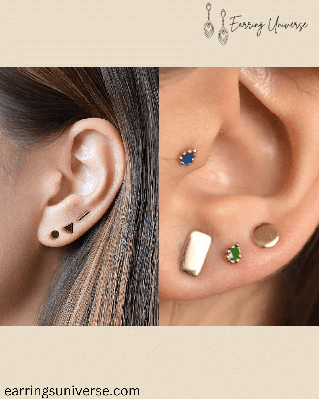 Geometric Cartilage Earrings