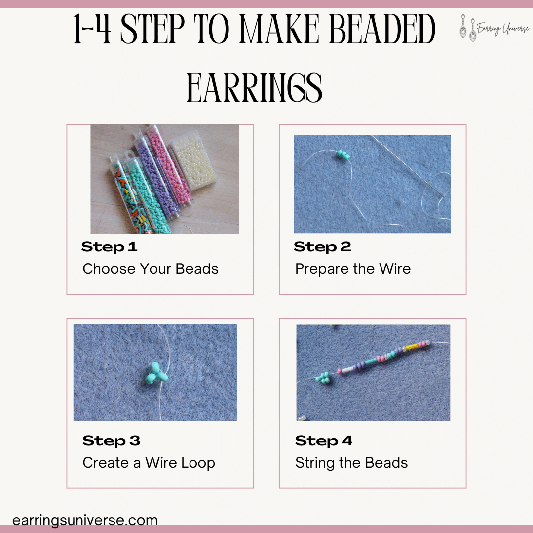 Step by Step Guide to Make Beaded Earrings