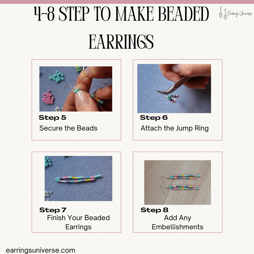 Steps to Make Beaded Earrings