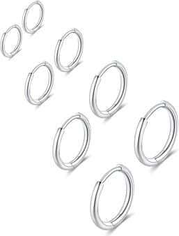 Surgical Stainless Steel Huggie Hoop ( )