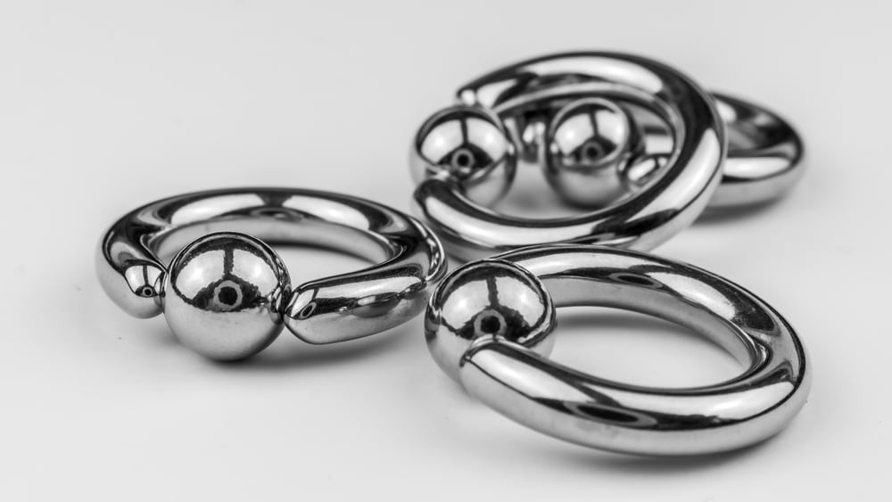 large gauge surgical stainless steel body piercing rings