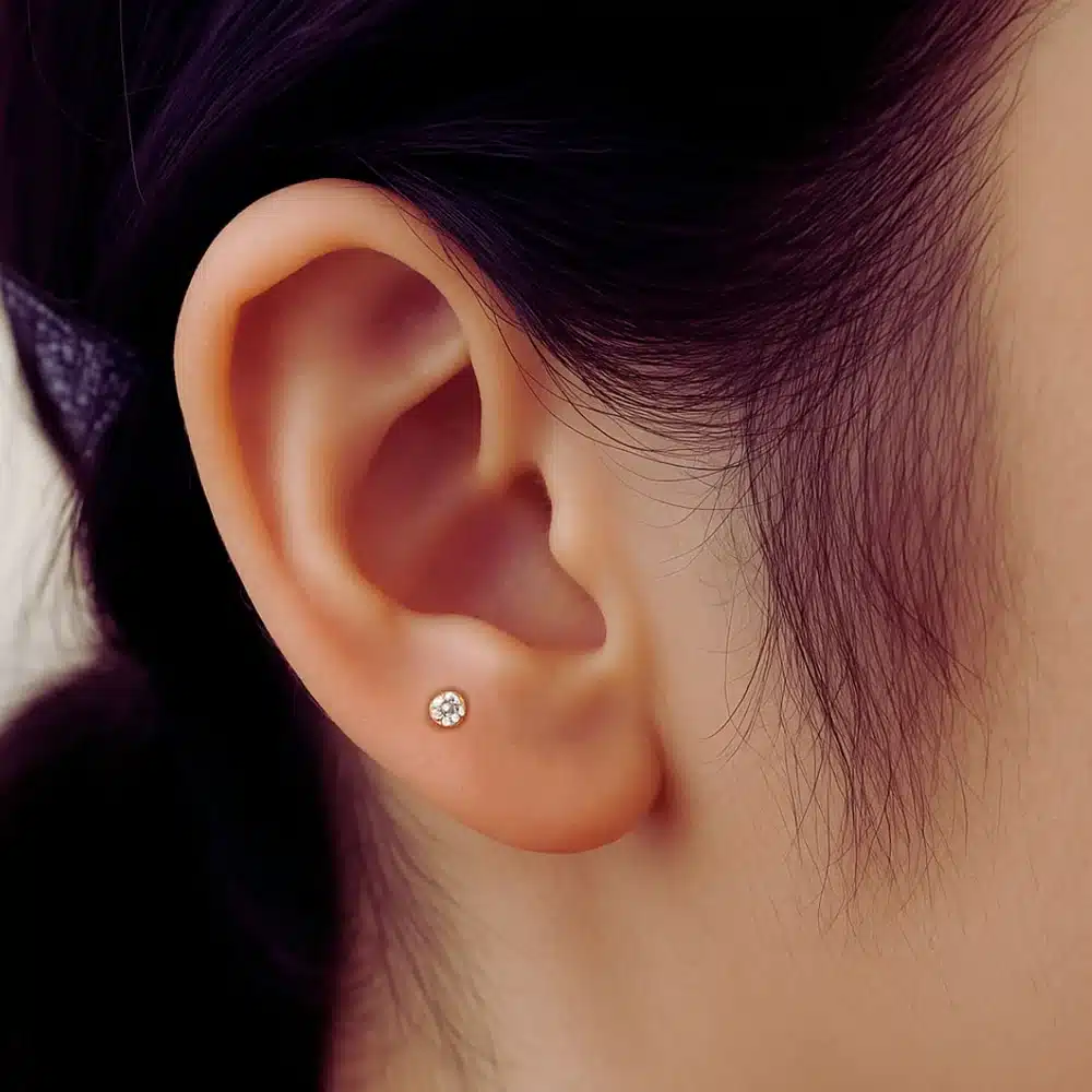 upper lobe piercing upper lobe piercing
