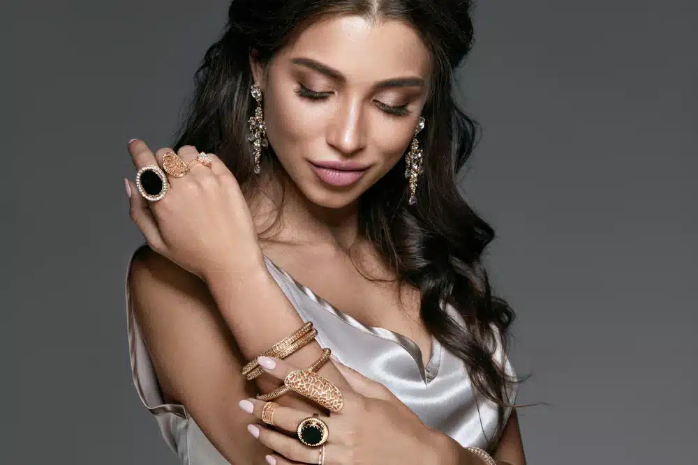 a girl all glammed up wearing accessories a girl all glammed up wearing accessories