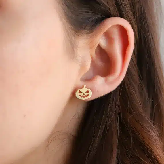 golden pumpkin earrings golden pumpkin earrings